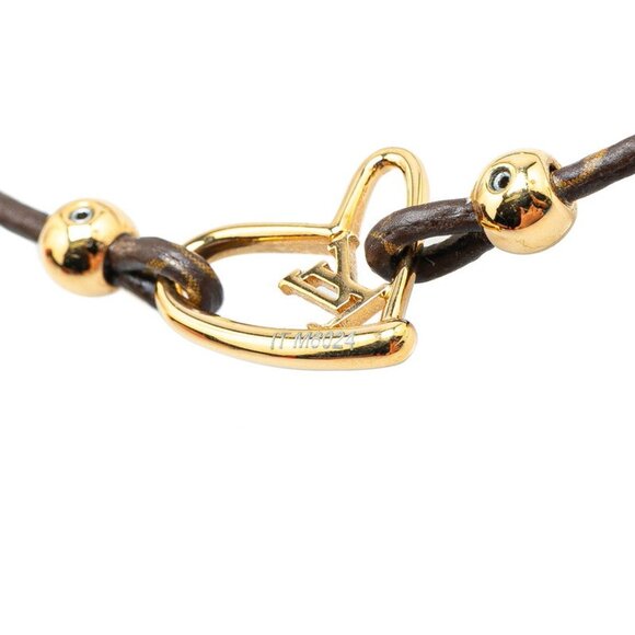 LOUIS VUITTON Brown Monogram Love Charm Bracelet - Picture 6 of 7